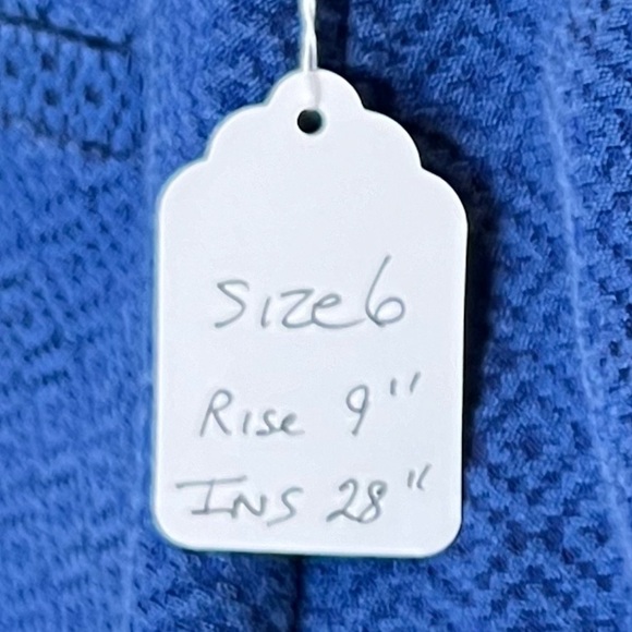 100. Banana Republic CAMDEN-FIT DIAMOND JACQUARD ANKLE PANT Blue 6 - Picture 9 of 10